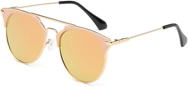 PrimaLuce - Pout Vintage Alloy Sunglasses, Designer Sunglasses For Women