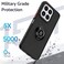 Case for Honor X6b Case Cover Metal Ring Holder Grip Kickstand Car Magnetic Mount Shockproof Matte Hard Back Bumper Case for Samsung Honor X6B 2024 (Blue)