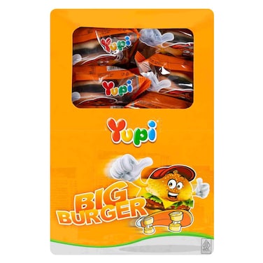 Yupi Big Burger Candy, 28g Pack of 24