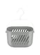 Hanging Shower Caddy With Hooks, Plastic Hanging Shower Basket, Versatile Bathroom Storage Basket, Portable Kitchen Organizer Storage Basket For Shower Kitchen Bathroom Organization (Grey)