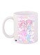 Cartoon Girls Printed Coffee Mug White/Pink/Yellow 11ounce