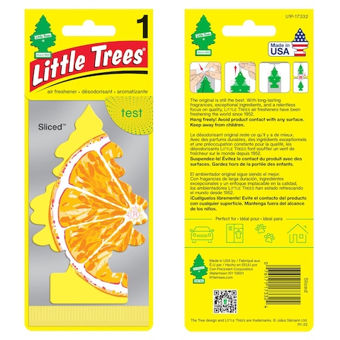 LITTLE TREES car air freshener Sliced   Air Freshener   Desodorisants   Aromatizantes   Air Fresheners Sliced - Pack of 3