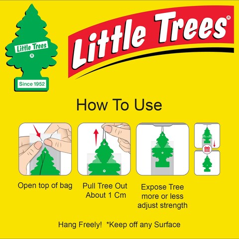 LITTLE TREES car air freshener Sliced   Air Freshener   Desodorisants   Aromatizantes   Air Fresheners Sliced - Pack of 3