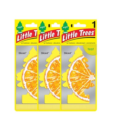 LITTLE TREES car air freshener Sliced   Air Freshener   Desodorisants   Aromatizantes   Air Fresheners Sliced - Pack of 3