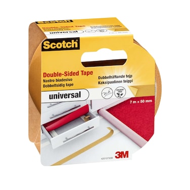 سكوتش يونيفرسال شريط لاصق لتثبيت السجاد مقاس 50 ملم × 7 متر. 1 لفة/حزمة 4201 NIU