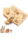 Azonee Hamster Foraging Toys, 6 in 1 Hamsters Wooden Interactive Enrichment Toys, Enrichment Foraging Toy for Hamster, Bunny, Rat, Chinchilla or Other Small Animals, Mental Stimulation Toy