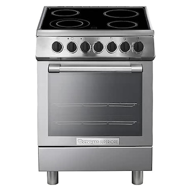 Tecnogas Superiore Ceramic Cooker &ndash; 60 x 60cm Electric Stove with 65L Oven, Convection Fan, 4 Schott-Ceran Ceramic Cooktops &ndash; N2X66EVTC &ndash; Made in Italy &ndash; 1 Year Warranty