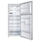 Hisense Double Door Top Mount Refrigerator RT488N4ASU Silver 375L