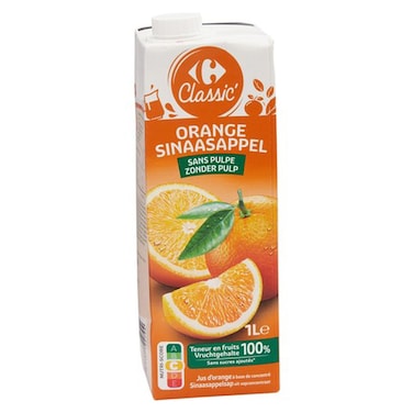 Carrefour Classic Brick Orange Juice 1L