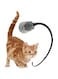 JZS Interactive Cat Toy, Automatic Cat Wand Silicone Tail Teaser Toy 2 in 1 Electronic Interactive Cat Toy for Indoor Cats, USB Rechargeable Cat Toys Self Play (Pink)
