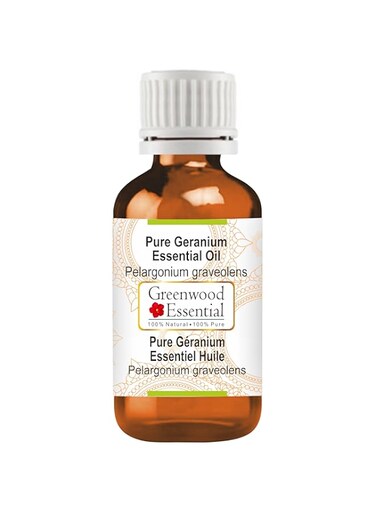 Greenwood Essential Pure Geranium Essential Oil (Pelargonium graveolens) Natural Therapeutic Grade Steam Distilled 10ml (0.33 oz)