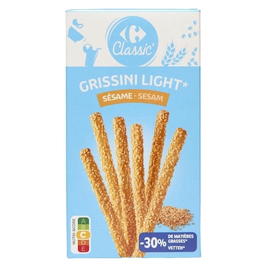 Carrefour Classic Light Sesame Grissini Breadsticks, 125g