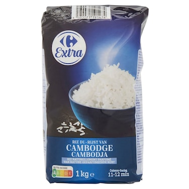 Carrefour Extra Cambodia Fragrant Long Grain Rice, 1kg