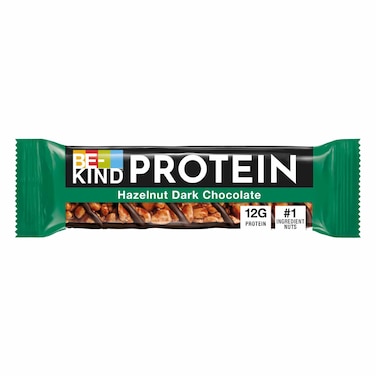 BE-KIND Hazelnut Dark Chocolate Protein Bar, 12g Plant Protein, Bar 50g
