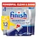 Finish Quantum All in 1 Dishwasher Tablets, Lemon Sparkle Scent, 12 Tabs