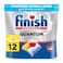 Finish Quantum All in 1 Dishwasher Tablets, Lemon Sparkle Scent, 12 Tabs