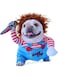 Skade Pet Costume, Dog Cat Costumes Clothes, Cosplay Funny Apperal, Halloween Outfit Clothing for Cat and Small Dog (Deadly Doll, M)