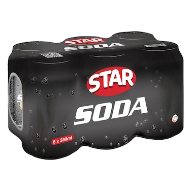 Star Soda Can, 330ml Pack of 6