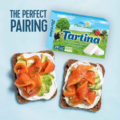 بلين سولاي تارتينا جبنة طازجة وكريمية 24 مربع 400 غرام