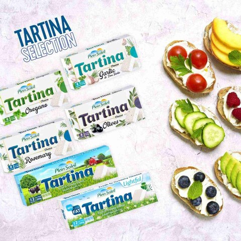 بلين سولاي تارتينا جبنة طازجة وكريمية 24 مربع 400 غرام