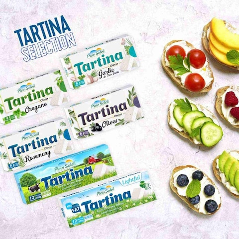 Plein Soleil Tartina Cheese 8 Squares Olive 133g