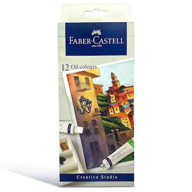 Faber-Castell Creative Studio Oil Colour Set, 9ml, 12 PCS