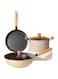 MMMA Non-stick Cookware Set Pots and Pans Set for Cooking - Ceramic Coating Saucepan, Stock Pot with Lid, Frying Pan
