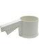 1Pc Baking Tools Flour Sieve Plastic Cup Shape Mechanical Sieve Powder Sieve Powder Sugar Manual Kitchen Accessories (White)