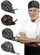Pack of 4 Chef's Hat, Headscarf, Men's Adjustable Bandana, Women's Baker's Hat, Chef's Hat for Kitchen, Hotel, Restaurant