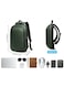 Mobcos Back Pack Green 8787TG Waterproof Anti-Theft Laptop Backpack with USB Charging Port Apex Business Travel Backpack for Men &amp; Women Durable Oxford Material Fits 17.3 Inch Laptop Slim Work &amp; College Bag