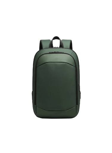 Mobcos Back Pack Green 8787TG Waterproof Anti-Theft Laptop Backpack with USB Charging Port Apex Business Travel Backpack for Men &amp; Women Durable Oxford Material Fits 17.3 Inch Laptop Slim Work &amp; College Bag