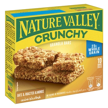 Nature Valley Crunchy Oats and Roasted Almond Granola Bars, 42g Pack of 5