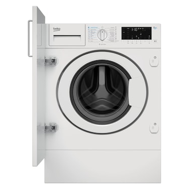 Beko Builtin 8/5 kg Washer/Dryer, 1400 RPM, 15 Programmes, Wash &amp; Wear Programme, 10 Years Warranty on ProSmart inverter Motor, HITV8733(White)