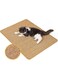 S2C Cat Scratching Mat, 60x40CM Natural Sisal Cat Scratch Mats, Horizontal Non Slip Cat Scratch Pad &amp; Cat Rug for Floor, Cat Mat Protect Carpets and Sofas, Cat Mat With Sticky Velcro Tapes