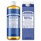 Dr. Bronner'sPure-Castile Liquid Soap Bottle &amp; Refill Carton - Made with Regenerative Organic Certified Oils, 82% Less Plastic-18-in-1 Uses for Face, Body Wash, Hand Soap Refill- Peppermint, 32oz
