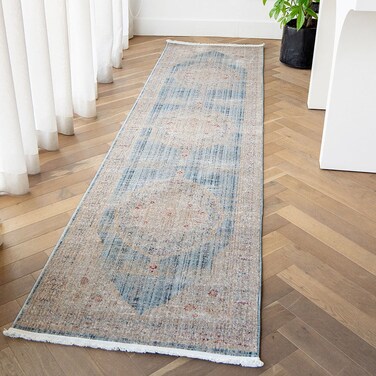 Alexander Sky 245 x 70 cm (Runners) Carpet Centre Home Designer Rug for Bedroom Living Dining Room Office Soft Non-slip Area Textile Decor