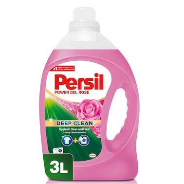 برسيل باور جل منظف ​​الغسيل السائل  برائحة الورد 3 لتر