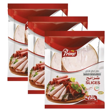 Prime Smoked Chicken Breast Slices, 250g Pack of 3