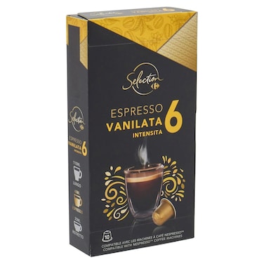 Carrefour Selection Vanilla Coffee Capsules, 10 Capsules