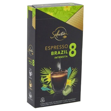 Carrefour Selection Brazil Coffee Capsules, 10 Capsules