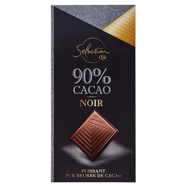 كارفور شوكولاتة داكنة 90% سيلكشن، 80 غ