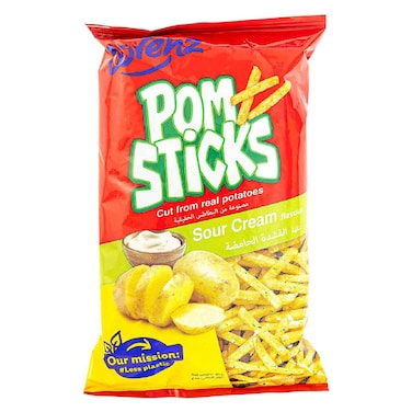 Lorenz Pomsticks Sour Cream Flavour Potato Snack, 85g