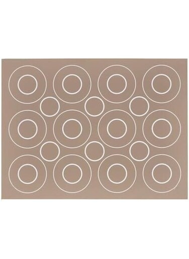 KNP Baking mat, beige, 41x31 cm- The baking mat&rsquo;s pattern helps you get a perfect shape for your pastries