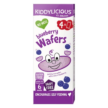 Kiddylicious Blueberry Wafers, 6 Months, 16g