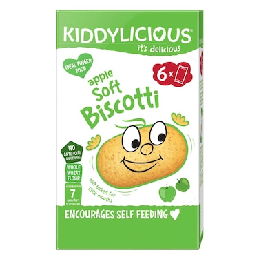 Kiddylicious Apple Soft Biscotti, 7 Months+, 120g
