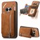 Protective Case For Nothing Phone 2a Retro MagSafe Zipper Wallet Card Bag Back Phone Case (Brown)