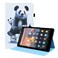 Protective Case For Amazon Kindle Fire 7 Animal Pattern Horizontal Flip Leather Case with Holder &amp; Card Slots &amp; Photo Frame &amp; Sleep / Wake-up Function (Cycling Panda)