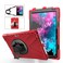 Protective Case For Microsoft Surface Pro 4 / 5 / 6 / 7 / 7+ Shockproof Colorful Silicone + PC Protective Case with Holder &amp; Hand Strap &amp; Pen Slot (Red)