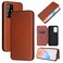 Protective Case For Cubot X30 Carbon Fiber Texture Horizontal Flip TPU + PC + PU Leather Case with Card Slot Brown