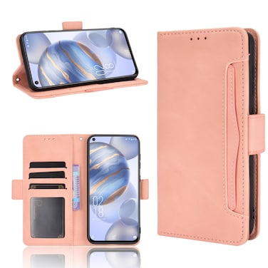 Protective Case For Oukitel C21/C21 Pro Skin Feel Calf Pattern Horizontal Flip Leather Case with Holder &amp; Card Slots &amp; Photo Frame Pink
